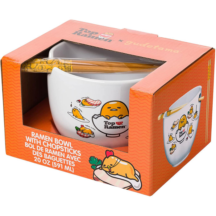 Bicchierini In Vetro Gudetama Sanrio – Set Da 4 Pezzi, 44 Ml, Lavabili In Lavastoviglie, Personaggi Pigri